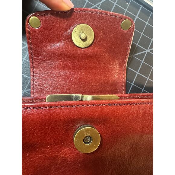 Cole Haan Cognac leather vintage purse clutch - Picture 5 of 11